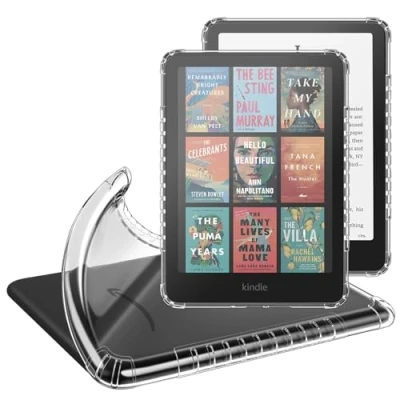 Bild av FINTIE Fodral Kompatibel med 7 tum Kindle Paperwhite(12:e Generationen) 2024 och Colorsoft Signature Edition (1:a Generationen), Transparent Mjukt TPU Fodral, Stötsäkert Repskydd, Clear