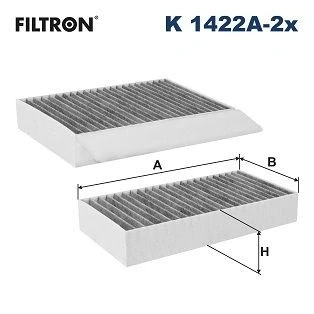 Bild av Filter, kupéventilation FILTRON K 1422A 2x