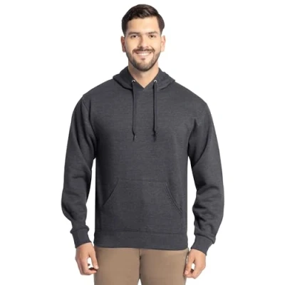 Bild av Fruit of the Loom Men&#039;s Eversoft Fleece Sweatshirts &amp; Hoodies, Pullover Black Heather, 3X Large