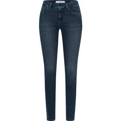 Bild av BRAX Dam stil Ana Sensation hållbara fem fickor tubjeans med push up effekt jeans, Använd normal blå 1, 38W x 30L