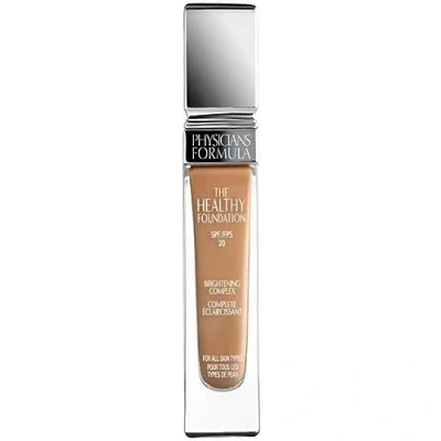 Bild av Physicians Formula The Healthy Foundation SPF 20, Långtidsverkande Lätt Flytande med Satinfinish, Berikad Hyaluronsyra och Vitaminer för en Felfri Hälsosam Täckning, i Nyansen MN4