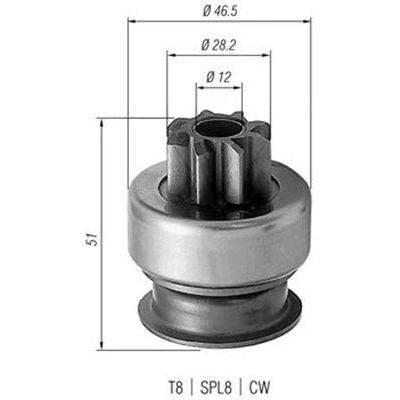Bild av MAGNETI MARELLI 940113020176 Pignon, démarreur