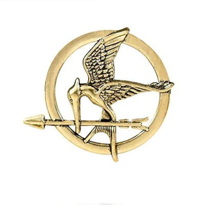 Bild av The Hunger Games Brons Mockingjay Bird Pin Brosch, Katniss Everdeen, Brons, metall