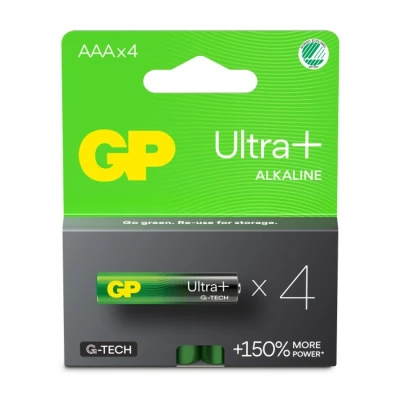 Bild av GP Ultra Plus AAA batteri 4 pack