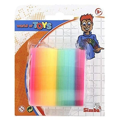 Bild av Simba 108616295X06 Magisk Trappfjäder i Regnbågsfärger Från Toys som Kan Vandra Nerför Trappor, 6 cm, 3 år