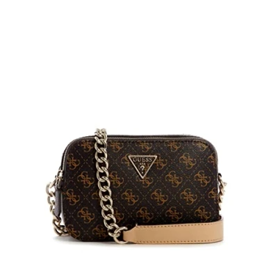 Bild av Guess kvinnor Noelle crossbody kamera, brun logotyp, en storlek. USA, One_size US