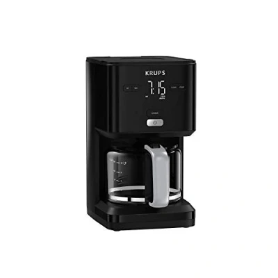 Bild av Krups Smart&#039;n Light Kaffemaskin med timer, för 1,25 liter filterkaffe, varmhållningsfunktion, automatisk avstängning, svart, KM600810