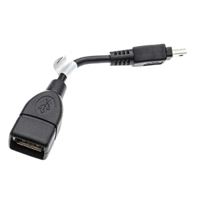 Bild av vhbw Adapter OTG kompatibel med Sony HDR CX115E, CX155E, CX130E mobil enhet kabeladapter mini USB (hane) till A uttag, svart