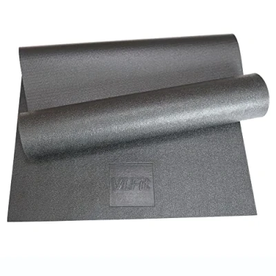 Bild av Golvskydd för löpband, fitnessutrustning och träningsmatta, halkfri stötbeständig golvskyddsmatta cykler, roddare, crosstrainer etc. 155 cm x 65 6 mm av VLFit