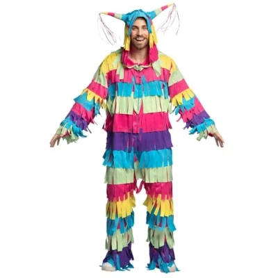 Bild av Boland Kostym färgad pinata för vuxna, utklädnad karneval, temafest och JGA, karnevalkostymer män