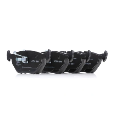 Bild av VALEO 598753 Jeu de plaquettes frein Essieu arrière contact signal d&#039;usure exclu avec tôle anti bruit BMW: 3 Compact, Berline, Coupe