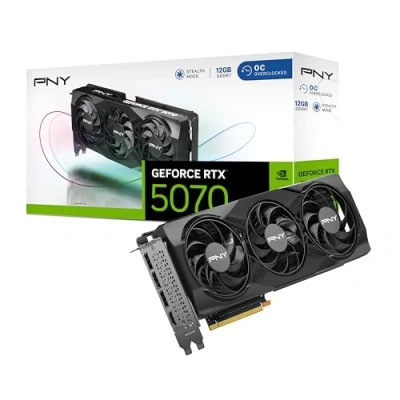 Bild av PNY GeForce RTX™ 5070 12GB OC Triple Fan grafikkort DLSS 4