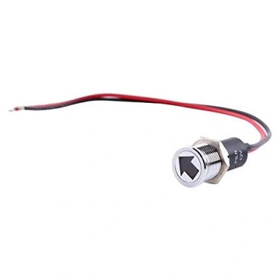 Bild av 12V LED indikatorlampa 14mm instrumentbräda Varning Dimma Blinkers Cykelbåtslampa