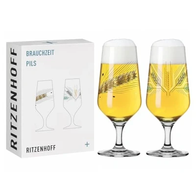 Bild av RITZENHOFF 3471003 ölglas 300 ml set om 2 serie brukstid, motiv nr 3 korn, flerfärgad Tillverkad i Tyskland