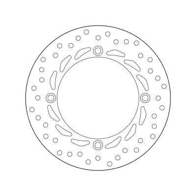 Bild av BREMBO Bromsskiva Fixed , Serie Oro Fram 256mm 4mm 4 hålad 68B407A5 Bromsskivor