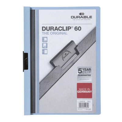 Bild av Dossier de Portefeuilles Durable Duraclip 60 Bleu Transparent A4 25 Pièces