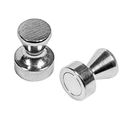 Bild av Connex Neodym greppmagnet Ø 15 x 21 mm 2 stycken i praktiskt set Extra stark magnet 4 kg vidhäftningsförmåga För hushåll, verkstad &amp; hobby/Powermagnet/magnet med handtag/DY7100022
