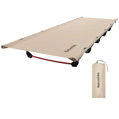 Bild av Naturehike Campingsäng, ultralätt fältsäng, bärbar vikbar säng för vuxna, rymmer upp till 150 kg, campingsäng vandring hem backpacking 190 x 65 15 cm