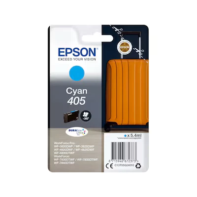 Bild av Epson 405 cyan original ink cartridge Bläckpatron Blå
