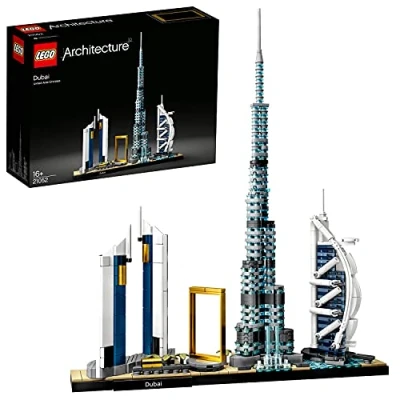 Bild av LEGO 21052 Architecture Dubai Byggsats för Barn och Vuxna, Skyline, Uppvissningsmodell
