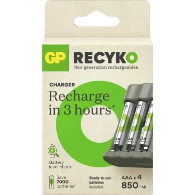 Bild av GP Battery Charger Everyday B441 with 4xAAA 850mAh