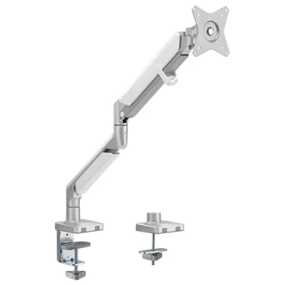 Bild av LogiLink BP0092 Dubbel bildskärm skrivbordsfäste för 2 x 1732 tum (LCD, LED, OLED, …) med gasfjäder, USB 3.0 Hub multimediaportar, armlängd = 480 mm
