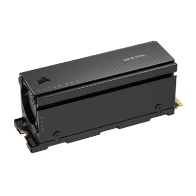 Bild av CORSAIR MP700 PRO Med Luftkylare 1 TB M.2 PCIe Gen5 x4 NVMe 2.0 SSD 2280 Upp Till 11 700 MB/Sek Sekventiell Läsning High Density TLC NAND Svart