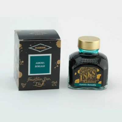 Bild av Diamine reservoarpenna bläck 80 ml Aurora Borealis