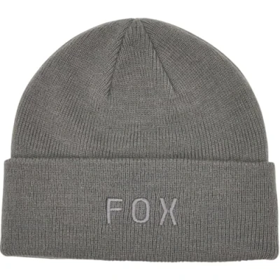 Bild av Fox Grå Cuff Beanie Wordmark Pewter @ Hatstore
