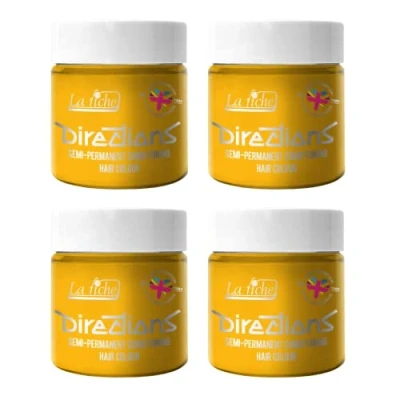 Bild av 4 x La Riche Directions semi permanent hårfärg 100 ml badkar solros
