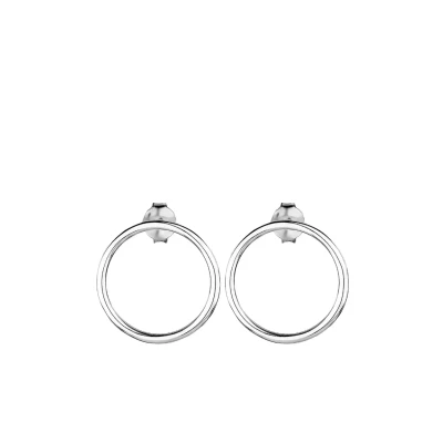 Bild av Elli damörhängen cirkel geo trend minimal filigran i 925 sterlingsilver, En Storlek, Året runt, Ingen ädelsten