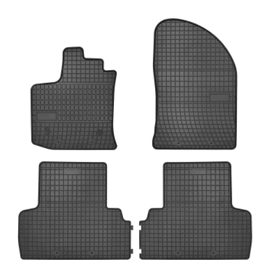 Bild av FROGUM 542629 Ensemble de tapis sol Caoutchouc avant et arrière 4 noir Sur mesure DACIA: Lodgy
