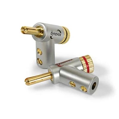 Bild av Dynavox Angled Banana Plug Connector Expandable Tip 2 Pair