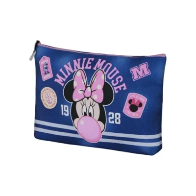 Bild av Disney Mimmi Pigg Varsity Soleil toalettväska, blå, 30 x 22 cm, Blå Pigg, En storlek, toalettväska