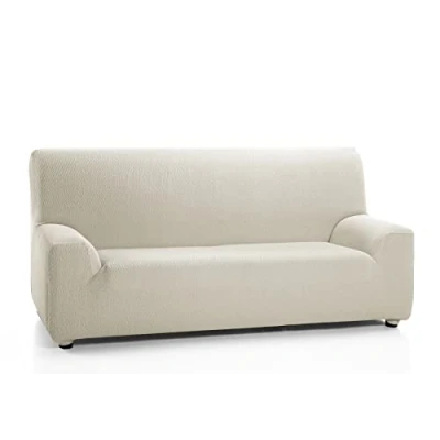 Bild av Martina Home Elastiskt skydd för 1 sitsig soffa, modell TUNEZ, färg MARFIL, mått från 70 till 110 cm