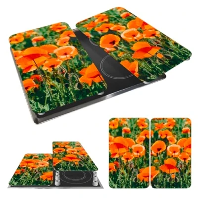 Bild av Maximex 2521434500 spis skyddsplatta universal vallfält 2 pack, för alla spis, härdat glas, 30 x 1,8 4,5 52 cm, flera färger