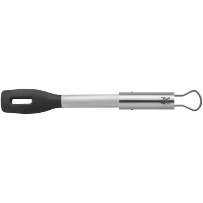 Bild av WMF BBQ serveringstång 32,5 cm, Cromargan rostfritt stål, plasthuvud, liten grilltång för biff, fisk, grönsaker, låsmekanism, platsbesparande