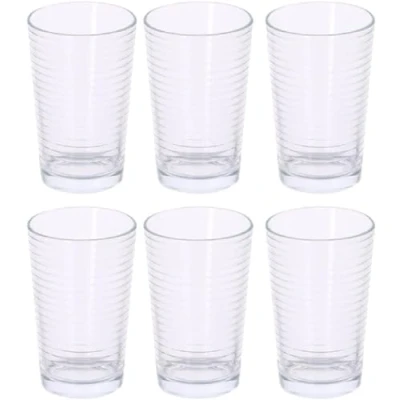 Bild av alpina Vattenglas dricksglas set glas i 6 delar diskmaskinssäker 220 ml