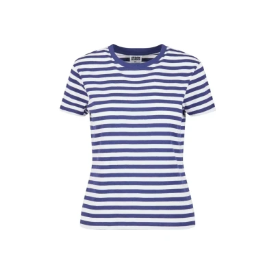 Bild av Urban Classics Regular Striped TEE Tshirt med print, Storlek: XXL, White darkblue