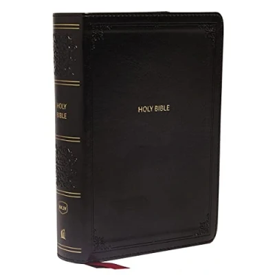 Bild av NKJV, End of Verse Reference Bible, Compact, Leathersoft, Black, Red Letter, Comfort Print: Holy New King James Version