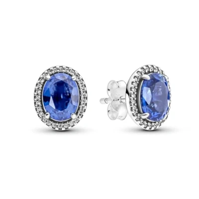 Bild av PANDORA Funkelnde Statement Strahlenkranz Ohrringe in Sterling Silber mit Zirkonia, Maße: 4,6mm x 10,8mm 9mm, 290040C01