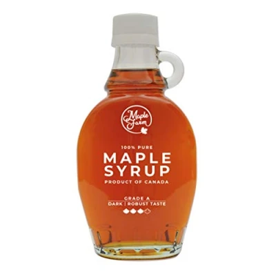 Bild av MapleFarm pure Canadian maple syrup DARK 189ml (250g) Grade A lönnsirap pancake GLUTEN FREE VEGAN