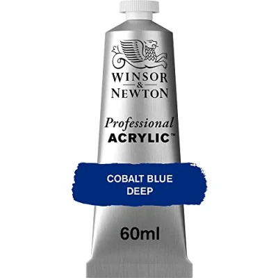 Bild av Winsor &amp; Newton 8840466 professionell akrylfärg i konstnärskvalitet, hög färgbriljans och opacitet, arkivkvalitet, 200 ml rör koboltblå mörk