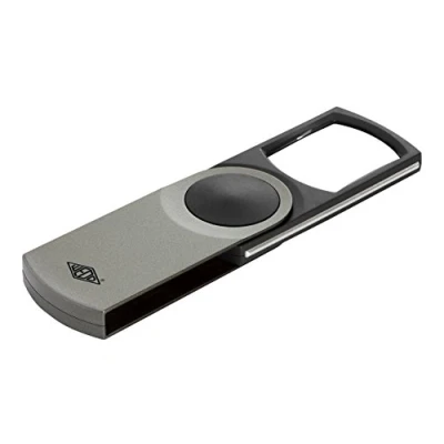 Bild av Wedo 2717654 Lysförstoringsglas Swing It plast, 3 vägs förstoring, svängbar lins, automatiskt LED ljus 11, 2 x 5, 0 1, cm, inklusive batterier, silver