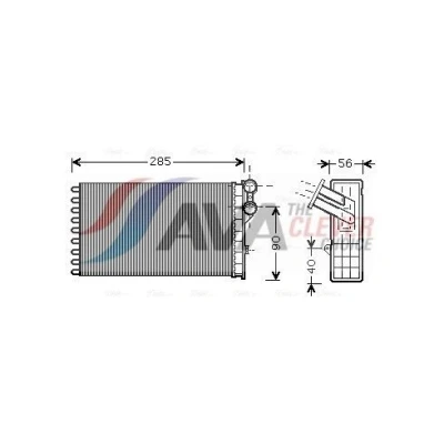 Bild av PRASCO CNA6239 Radiateur De Chauffage sans tuyau PEUGEOT: 307 3/5 portes, CC, SW, CITROËN: C4 Coupe, I portes