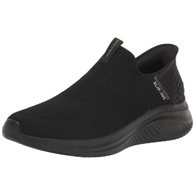 Bild av Skechers Ultra Flex 3.0 Smooth Step Hands Free Slip ins sneakers för män, svart, 45 EU bred