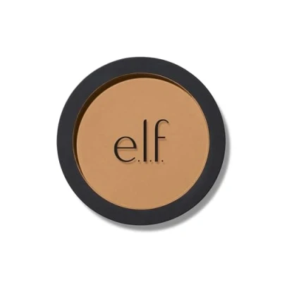 Bild av e.l.f. Primerinfused bronzer, långvarig och budgetsäker make up, lätt monterbar, smidig enkel användning, vegansk djurförsöksfri, ljusbrun klocka