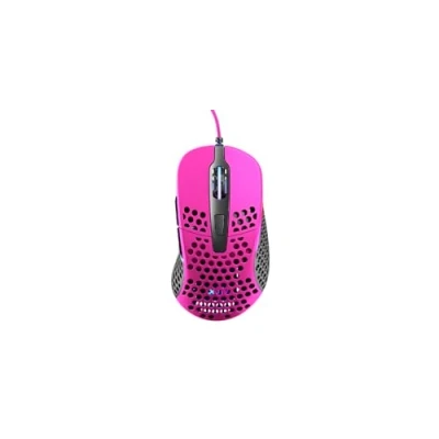 Bild av Xtrfy M4 RGB, ultralätt trådbunden gamingmus, ergonomisk design för högerhänta, toppmodern Pixart 3389 sensor, justerbar RGB belysning, Pink Edition