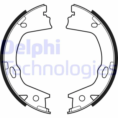 Bild av Bromsbackar, sats, parkeringsbroms DELPHI LS2153