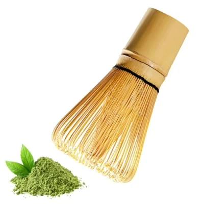 Bild av Matcha visp, bambukvast för te, traditionell startset, kvast tillverkningsverktyg, japansk Whisk Bamboo 100 tänder